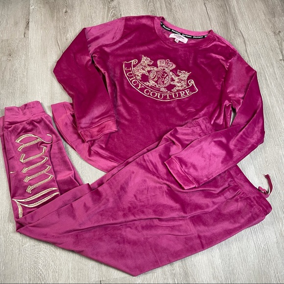 NWT Juicy  Couture Velour Loungewear set Medium - Picture 6 of 7